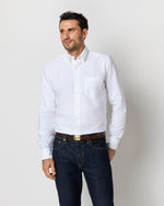 Load image into Gallery viewer, Button-Down Dress Shirt in White Oxford
