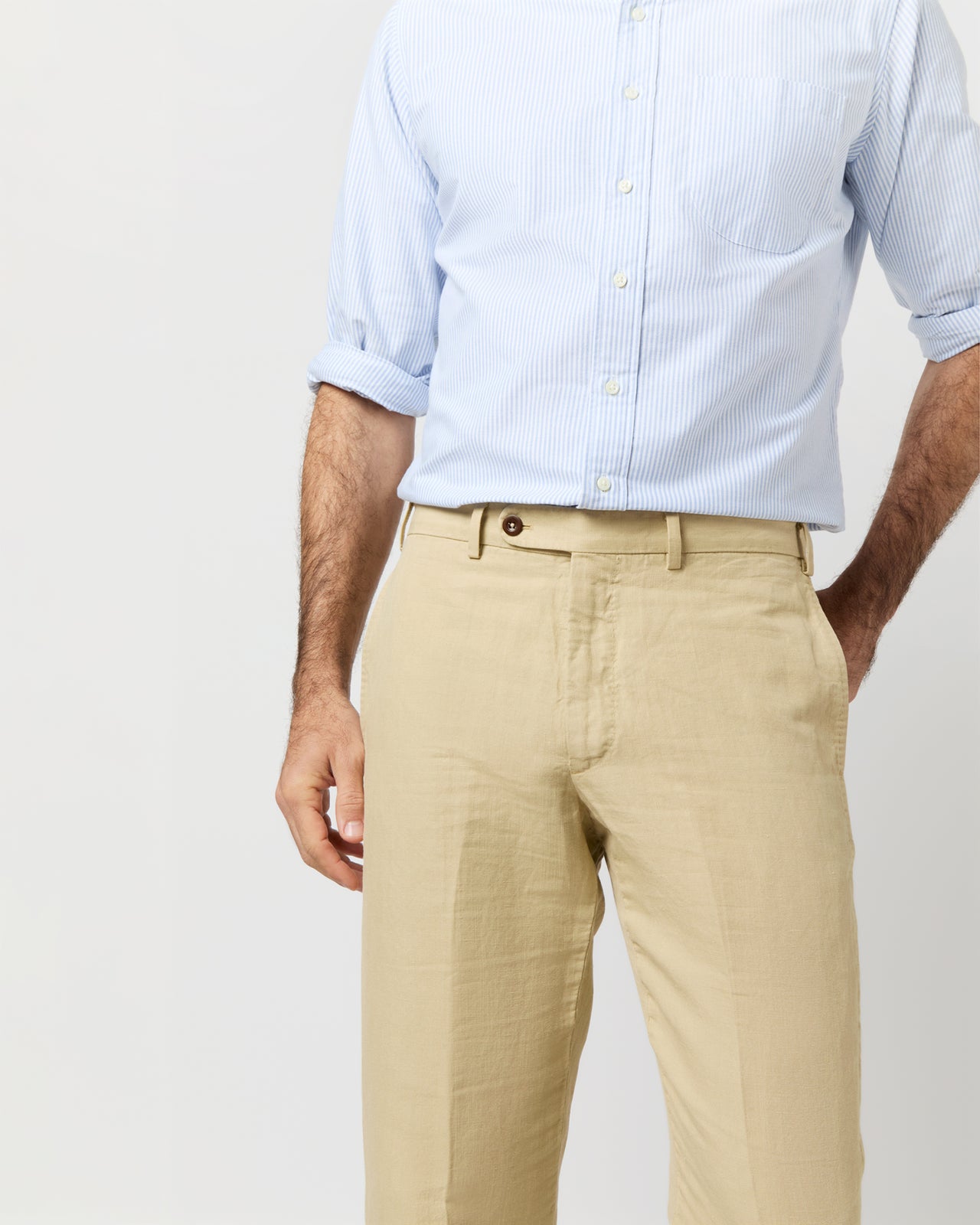 Sport Trouser in Khaki Canapa Canvas