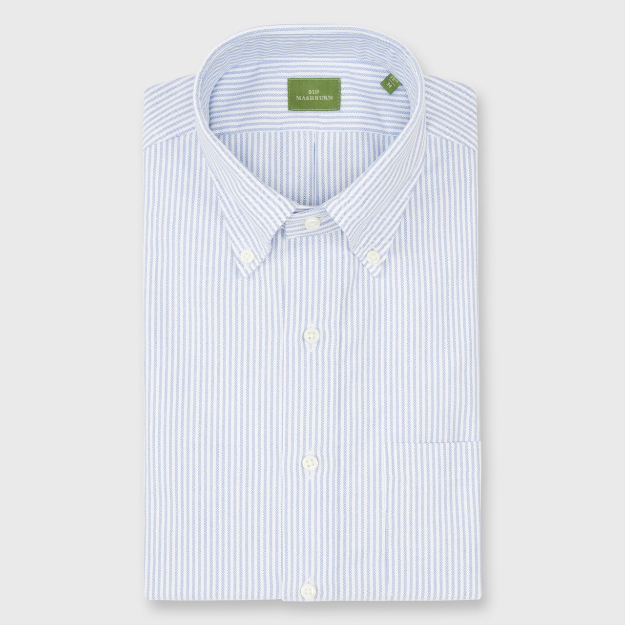 Made-to-Measure Shirt in Blue University Stripe Oxford