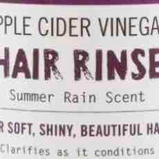 Apple Cider Vinegar Rinse Concentrate in Summer Rain