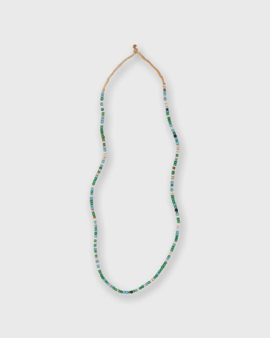Very Small African Beads in Green Multi