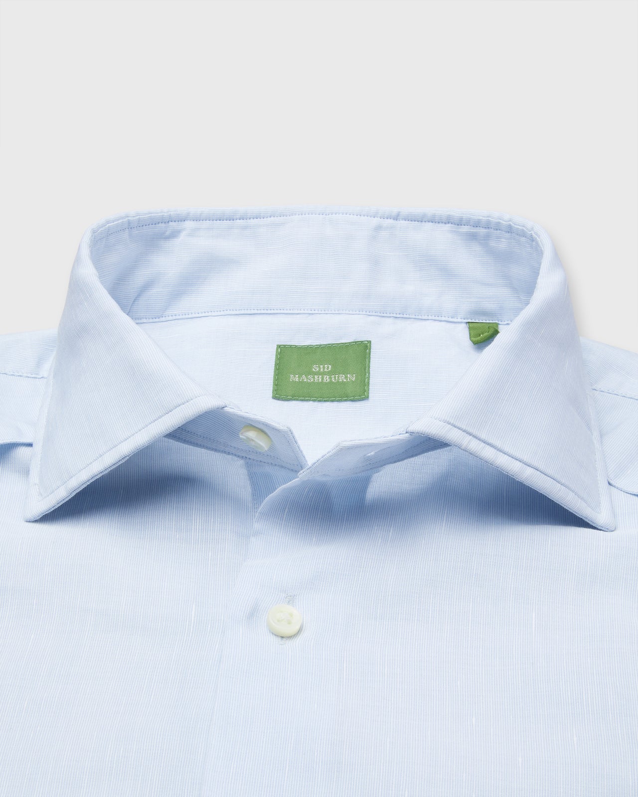 Guayabera Shirt with Hem Pockets in Sky Cotolino | Sid Mashburn