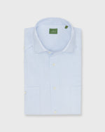 Load image into Gallery viewer, Guayabera Shirt with Hem Pockets in Sky Cotolino
