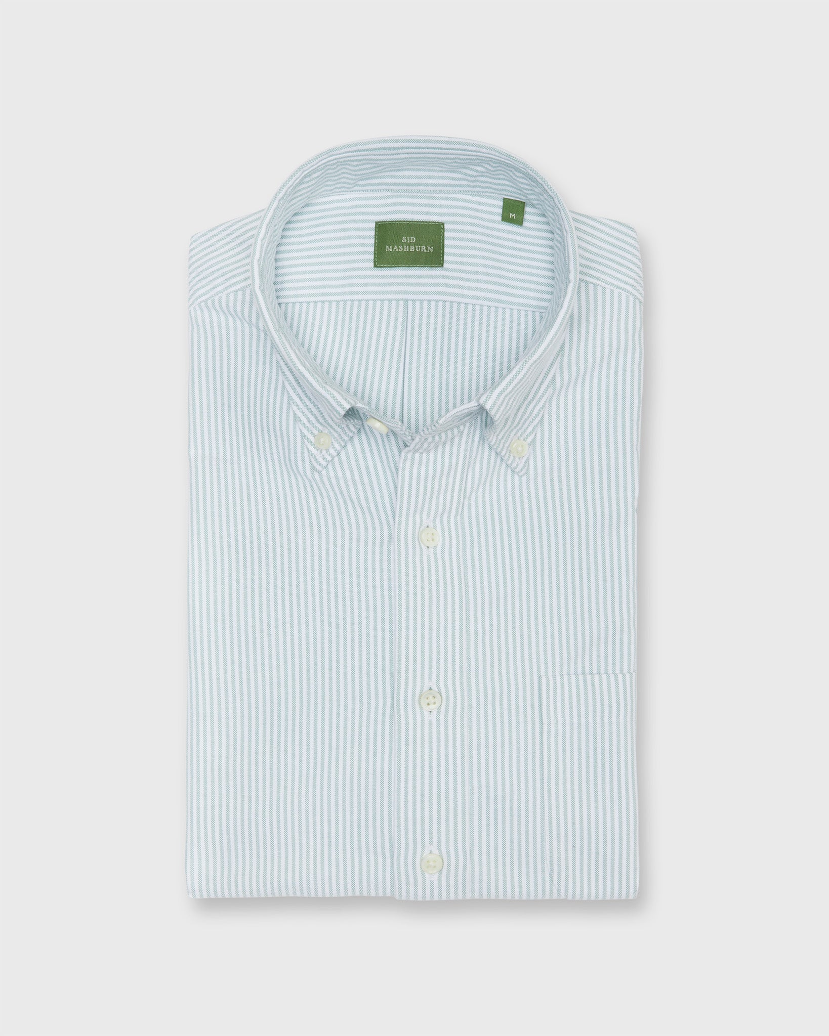 Button-Down Sport Shirt in Lovat University Stripe Oxford