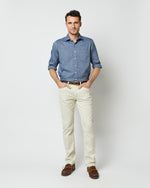Load image into Gallery viewer, Slim Straight 5-Pocket Pant in Stone Bedford Cord
