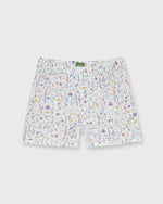 Load image into Gallery viewer, Button-Front Boxer Short in Multi Theo Liberty Fabric
