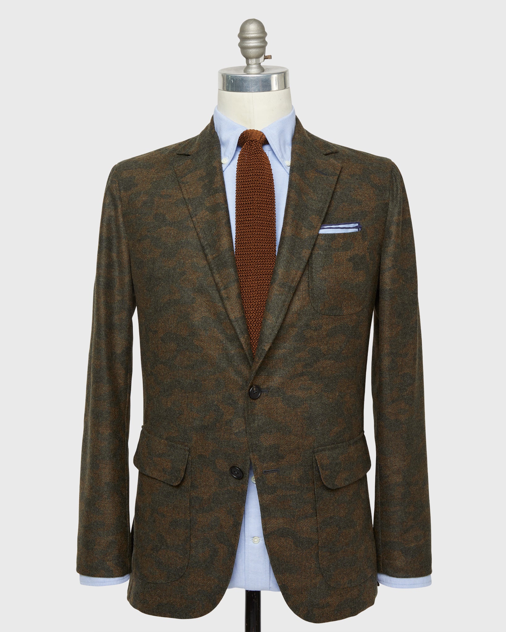 Butcher Jacket in Brown/Olive Camo Flannel | Shop Sid Mashburn