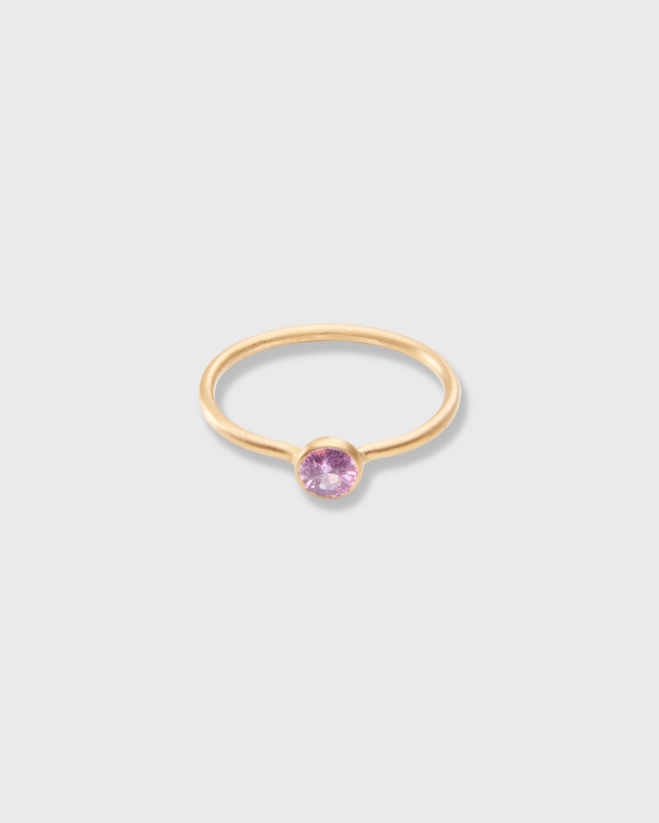 Miniature Princess Ring in Pink Sapphire