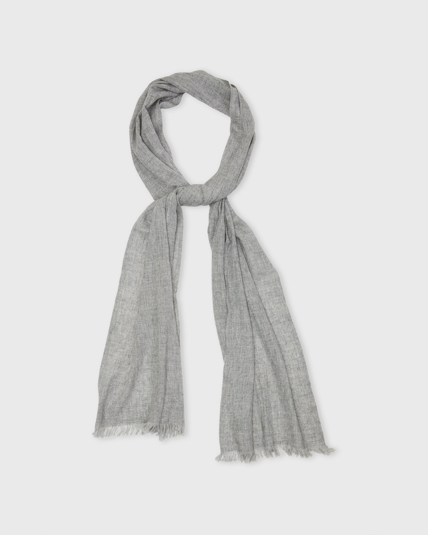 Cashmere Gauze Scarf in Heather Grey