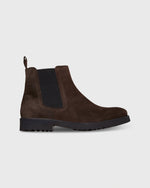 Load image into Gallery viewer, Lug Sole Chelsea Boot in Chocolate Suede
