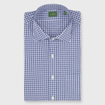Load image into Gallery viewer, Made-to-Measure Shirt in Blue Gingham Poplin
