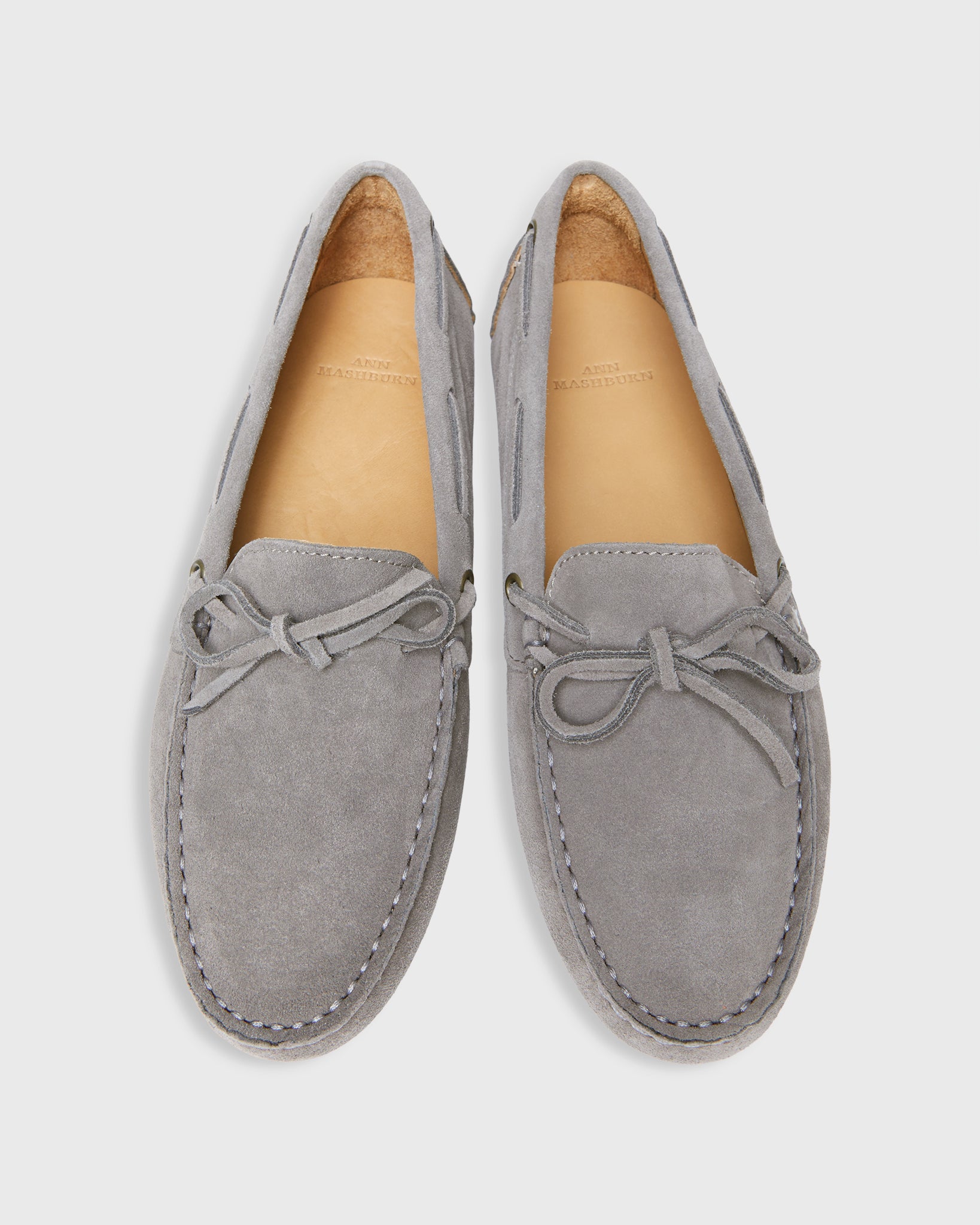 Driving Moccasin in Pewter Suede