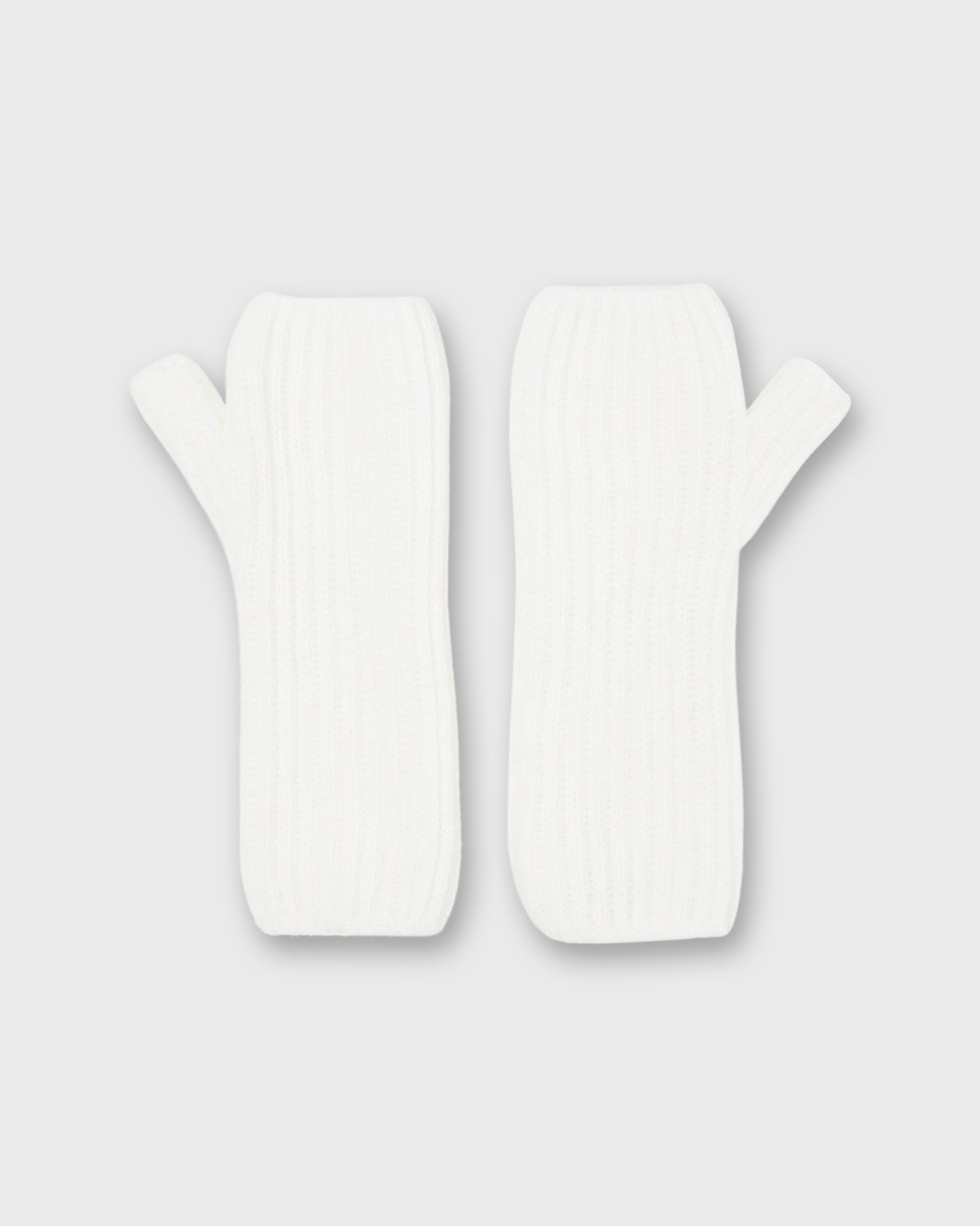 Cashmere-Ribbed Wristwarmer in White