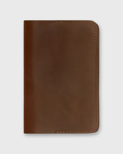 Passport Holder in Medium Brown Leather