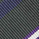 Silk Jacquard Tie in Forest/Purple/Silver Thin Stripe