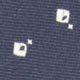 Silk Jacquard Tie in Navy/White Diamond Star Motif