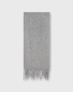 Load image into Gallery viewer, Handwoven Scarf in Heather Grey Brushed Cashmere Twill
