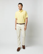 Load image into Gallery viewer, Short-Sleeved Polo in Canary Pima Pique
