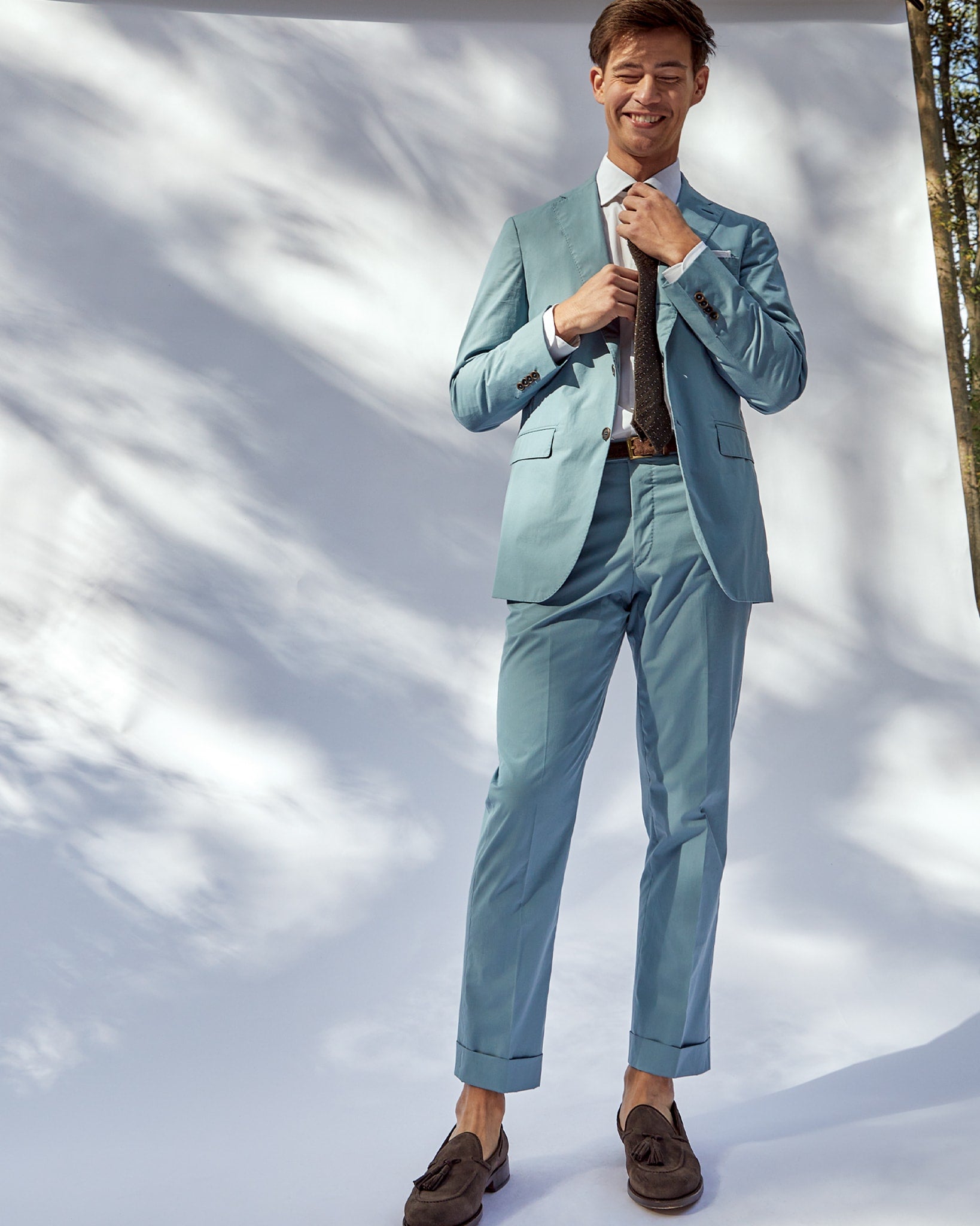 Virgil No. 3 Suit in Lovat Poplin | Shop Sid Mashburn