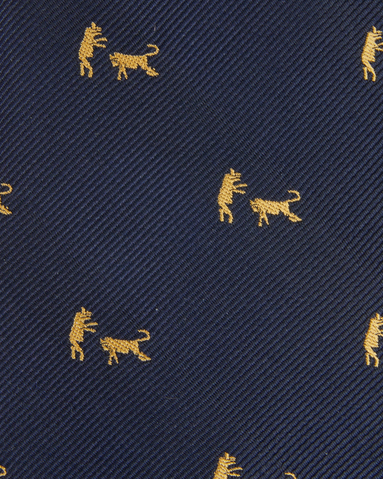 Silk Club Tie in Blue/Gold Bull & Bear