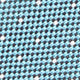 Silk Woven Tie in Teal/White Micro Dot