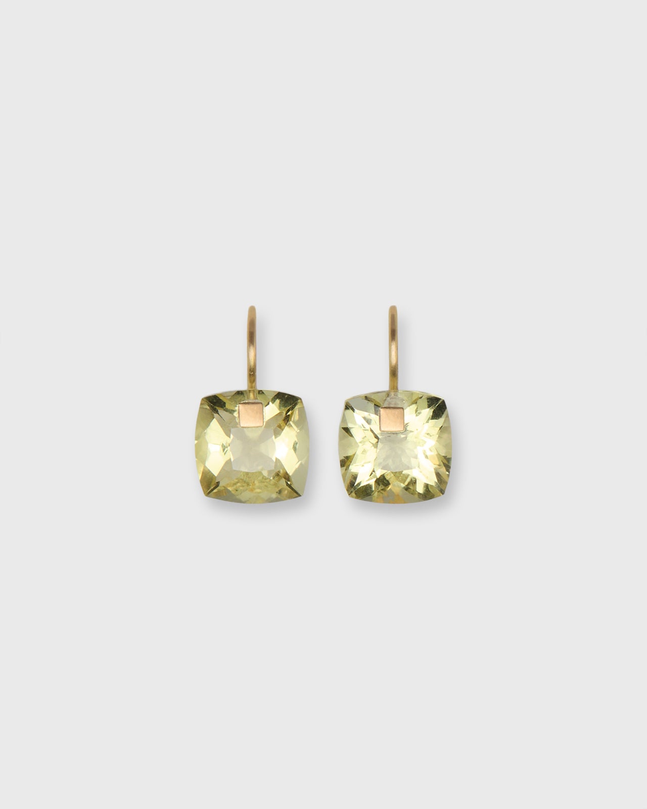 Small Summer Earrings in Lemon Quartz