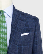 Load image into Gallery viewer, Virgil No. 2 Jacket in Blue/Navy Windowpane Twill
