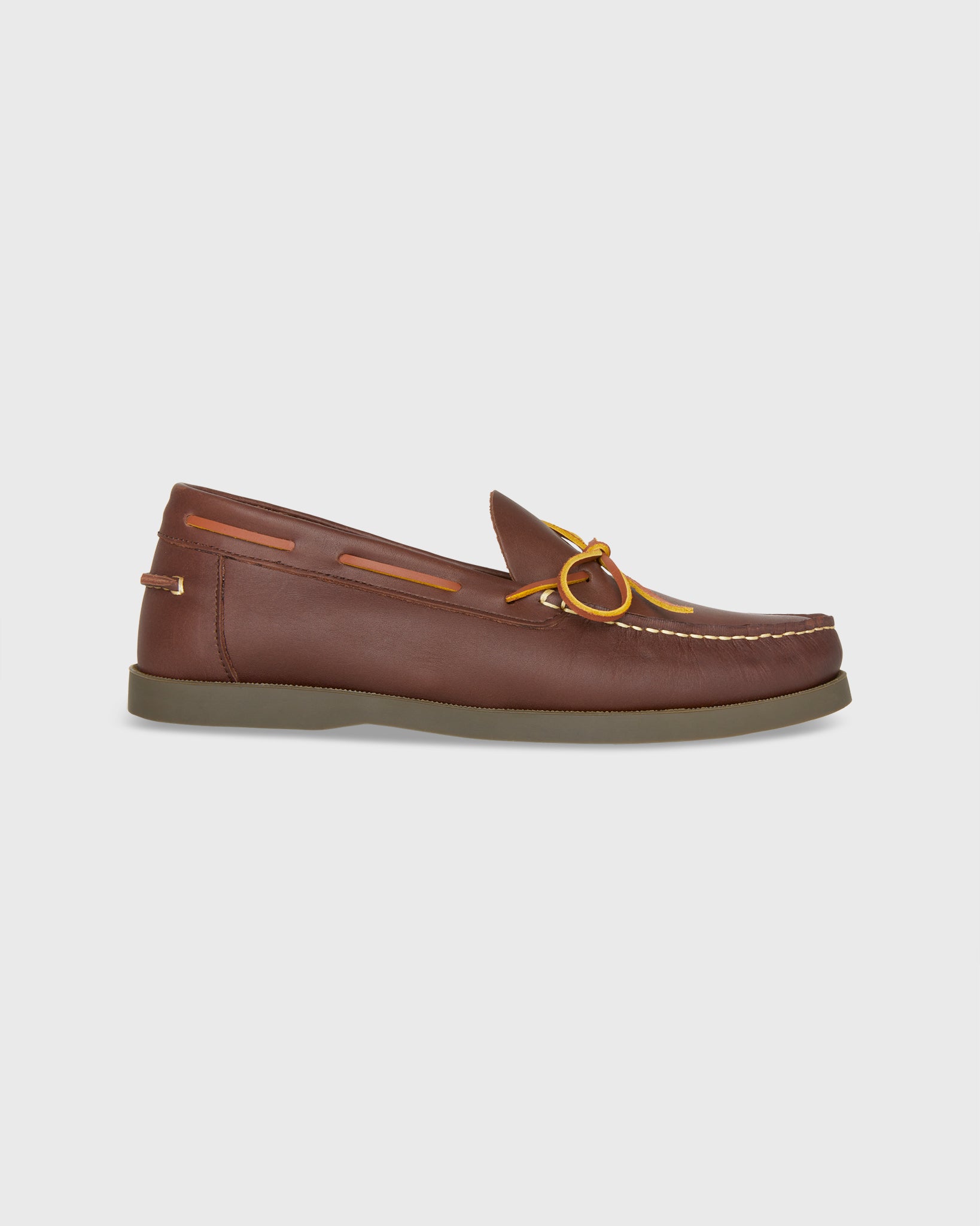 Camp Moccasin in Dark Brown Leather