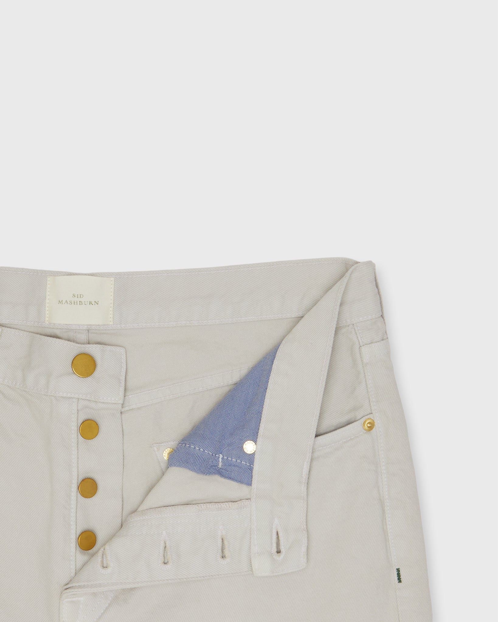 Slim Straight Jean in Stone Garment-Dyed Denim