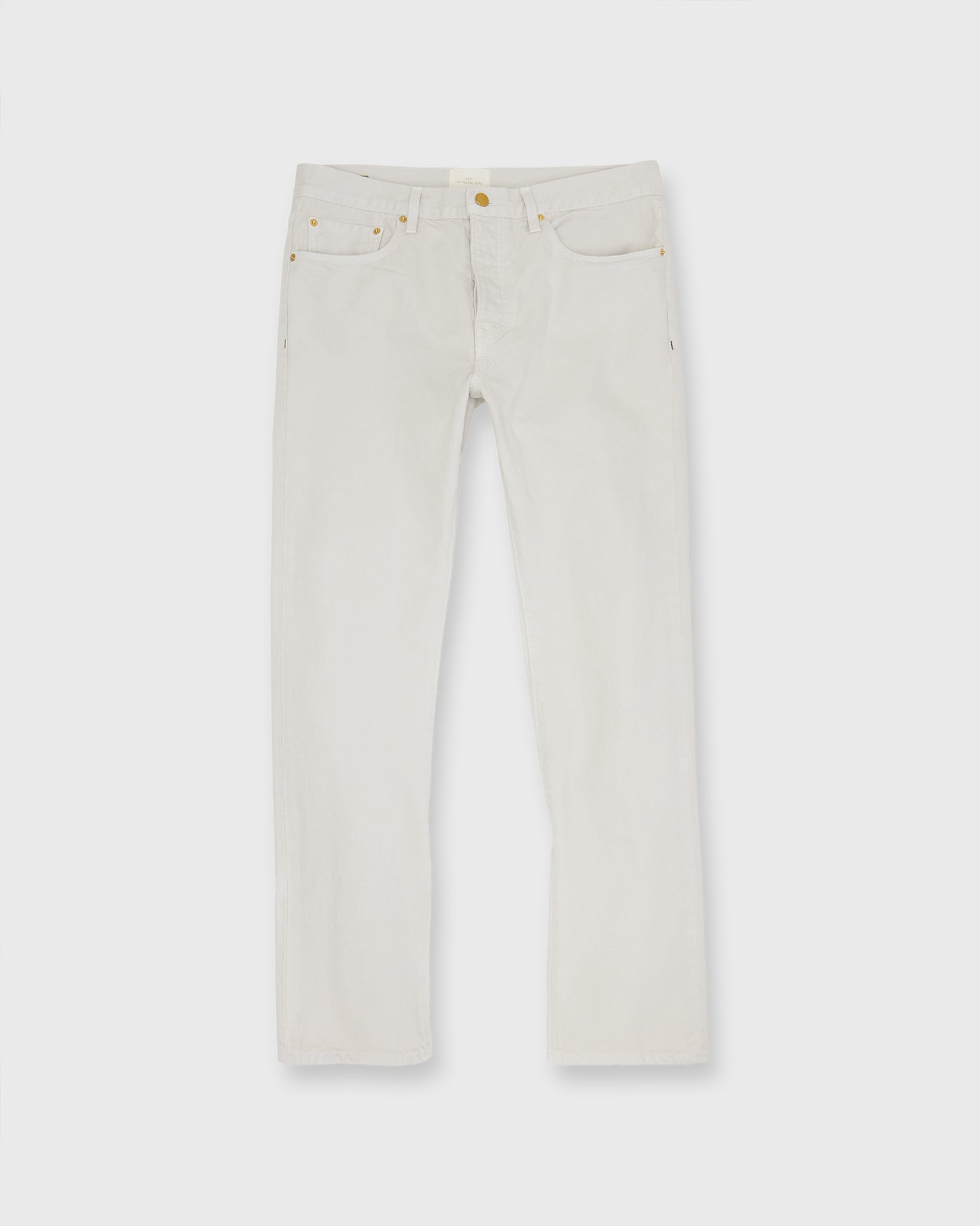 Slim Straight Jean in Stone Garment-Dyed Denim