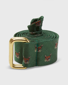 D-Ring Belt in Green Fox
