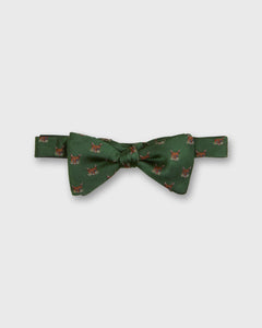 Silk Bow Tie in Green Fox