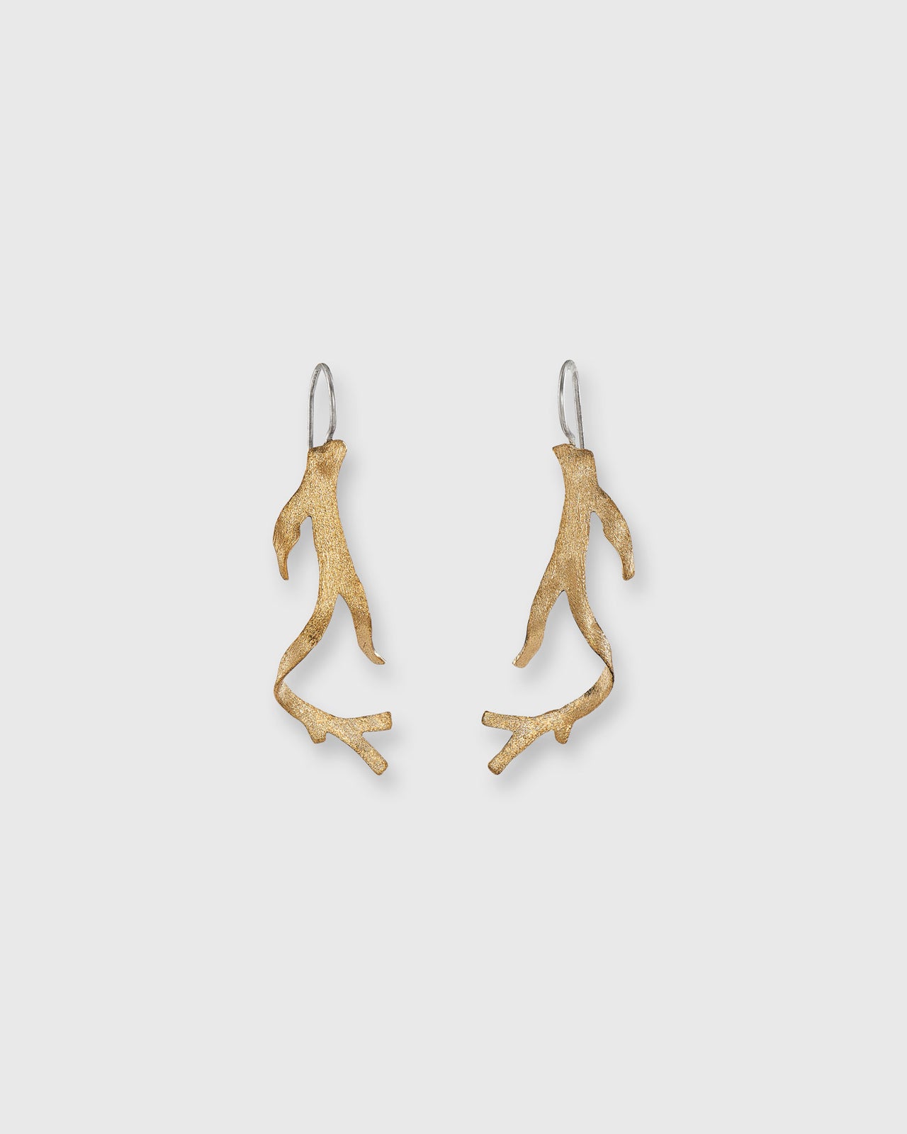 Sea Algea Earrings in Tumbaga