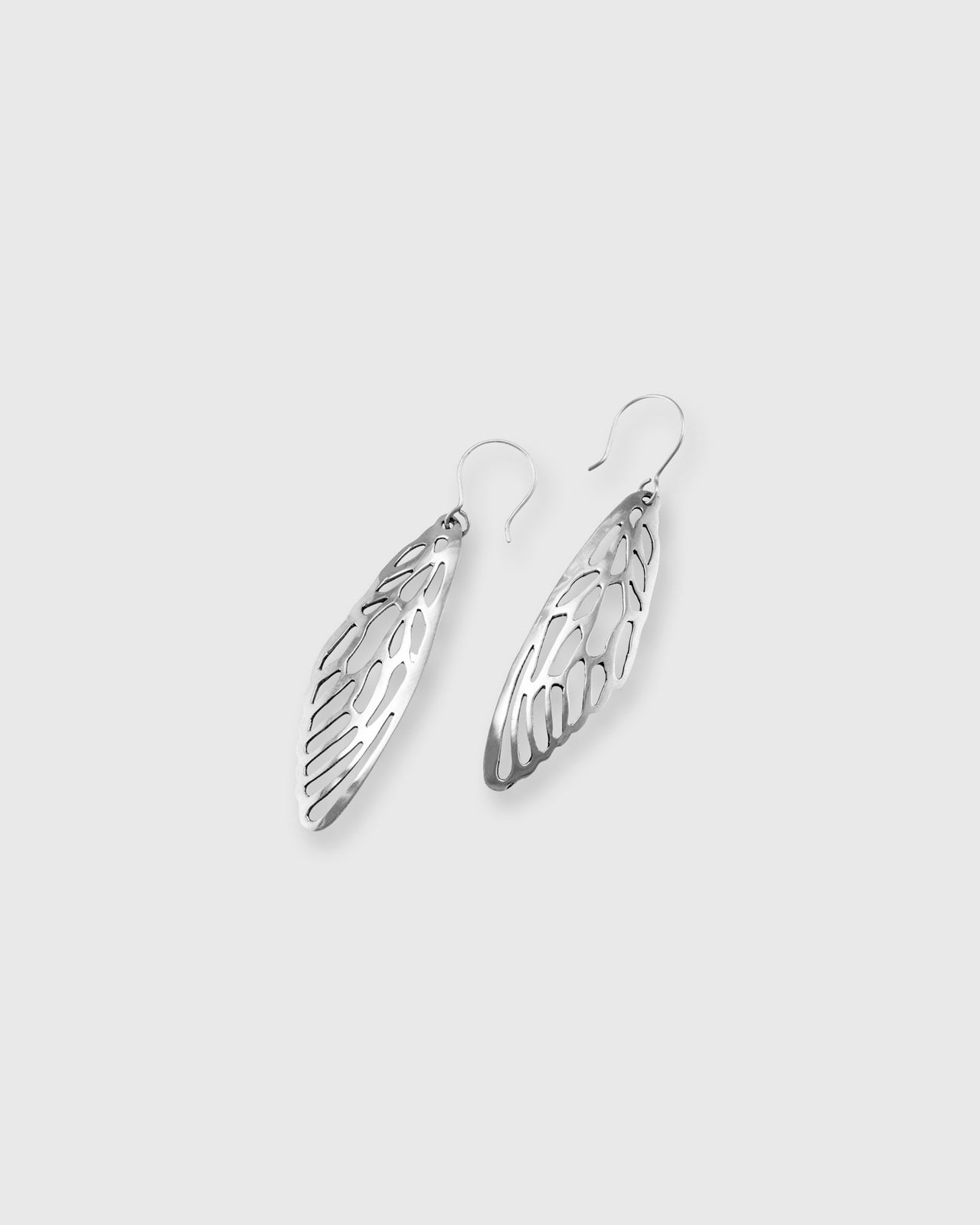 Cicada Wings Earrings in Alpaca