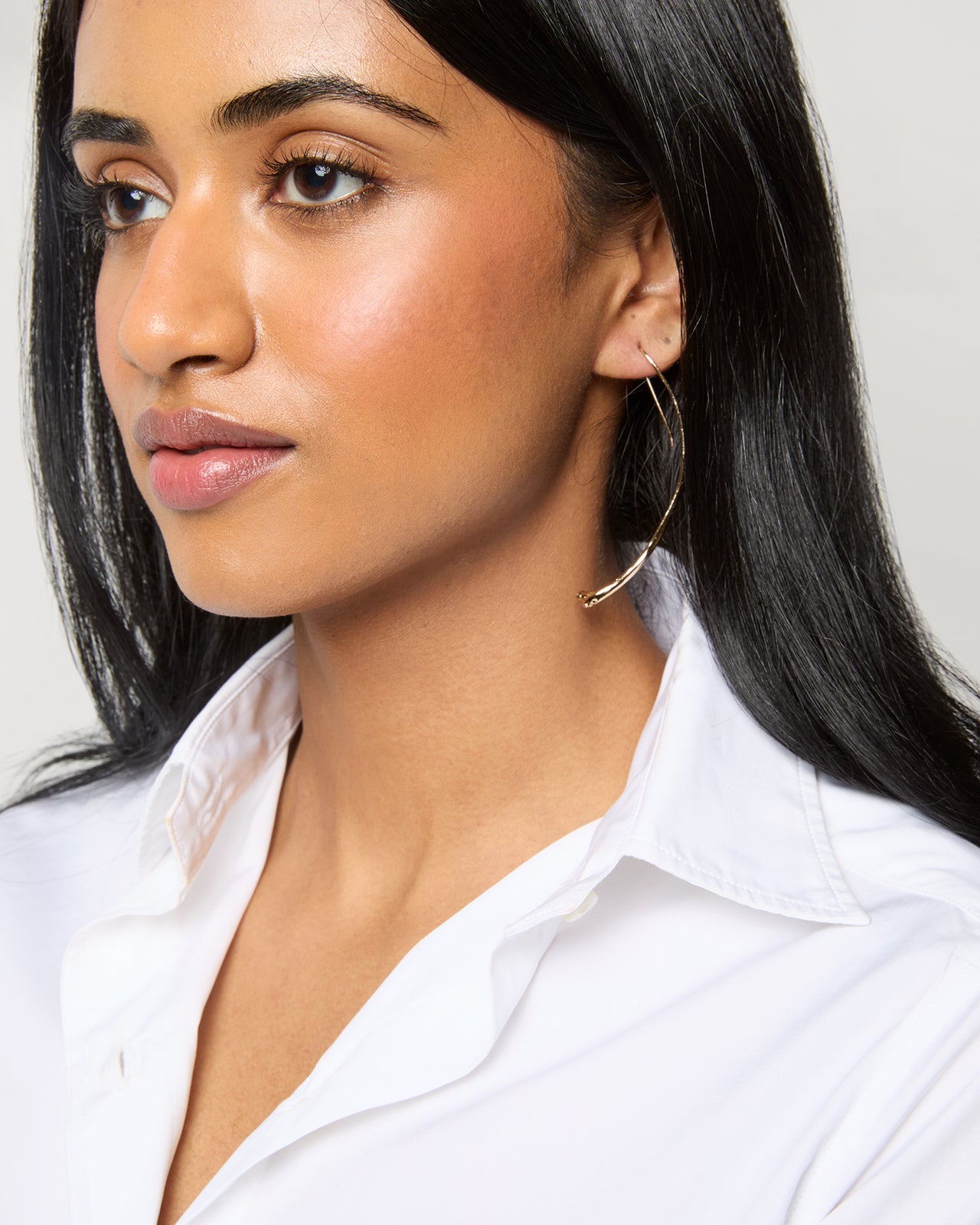 Rattlesnake Rib Earrings in Vermeil