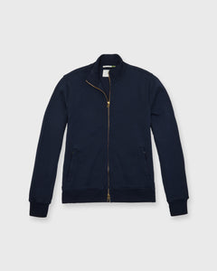 Track Jacket in Navy French Terry