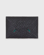 Load image into Gallery viewer, Envelope Card Holder in Chocolate Sharkskin
