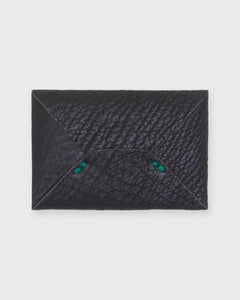 Envelope Card Holder in Chocolate Sharkskin