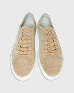 Load image into Gallery viewer, Low-Top Lace-Up Sneaker in Stone Suede
