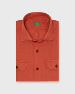 Load image into Gallery viewer, Band-Hem Work Shirt in Sriracha Cotolino
