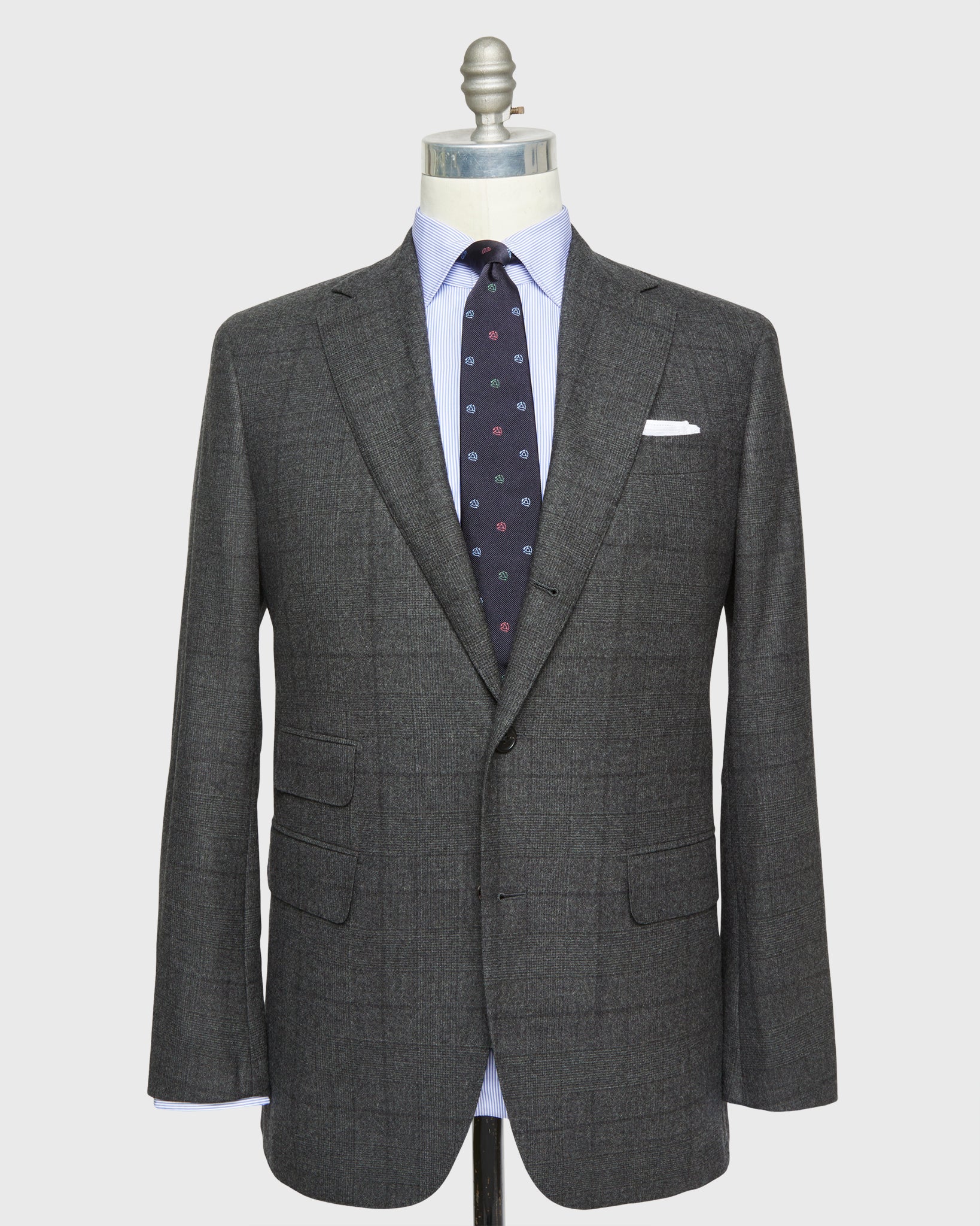 Virgil No. 2 Suit in Charcoal Glen Plaid Flannel