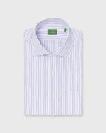 Load image into Gallery viewer, Spread Collar Dress Shirt in Lavender Multi Stripe Poplin
