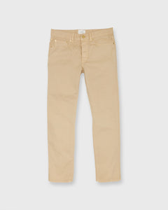 Slim Straight 5-Pocket Pant in Khaki Twill