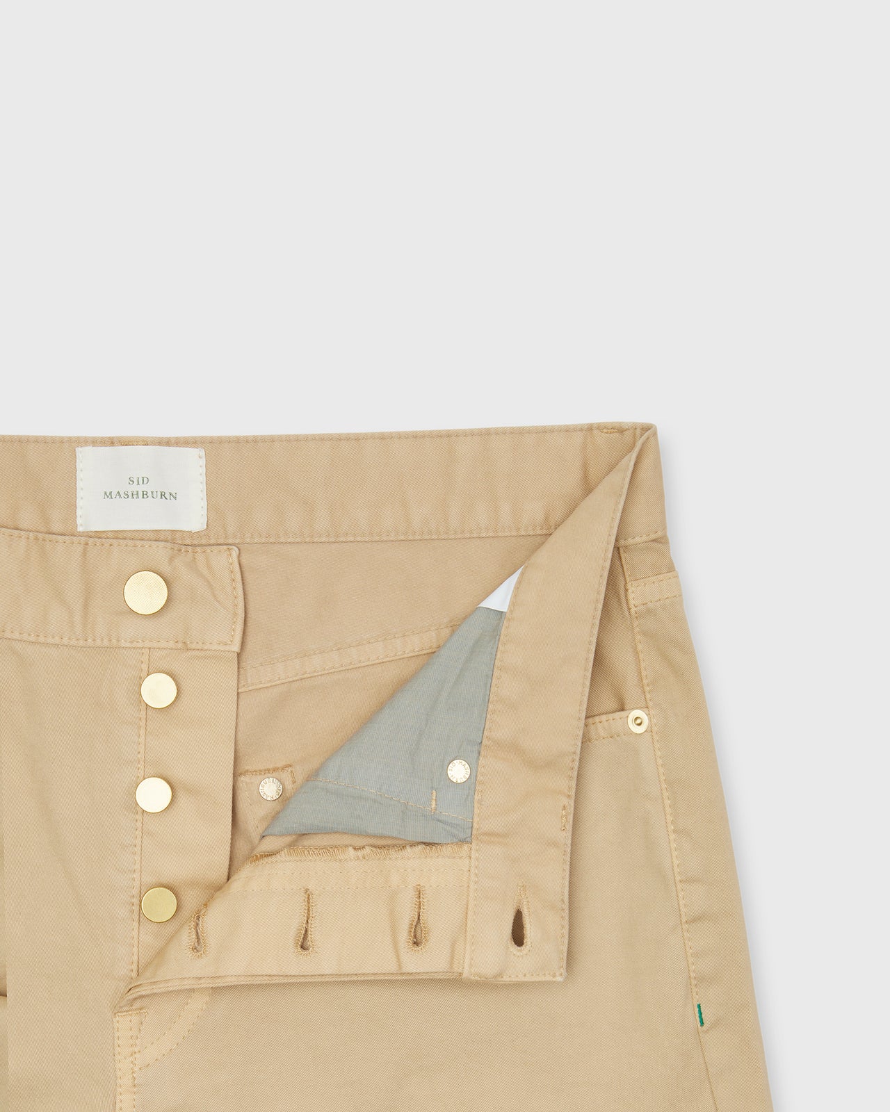 Slim Straight 5-Pocket Pant in Khaki Twill