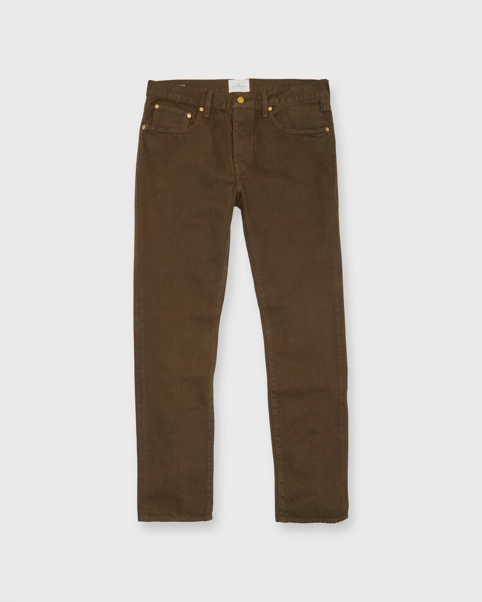 Slim Straight Jean in Chocolate Garment-Dyed Denim | Shop Sid Mashburn