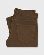 Load image into Gallery viewer, Slim Straight Jean in Chocolate Garment-Dyed Denim
