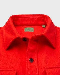 CPO Shirt in Scarlet Wool Melton
