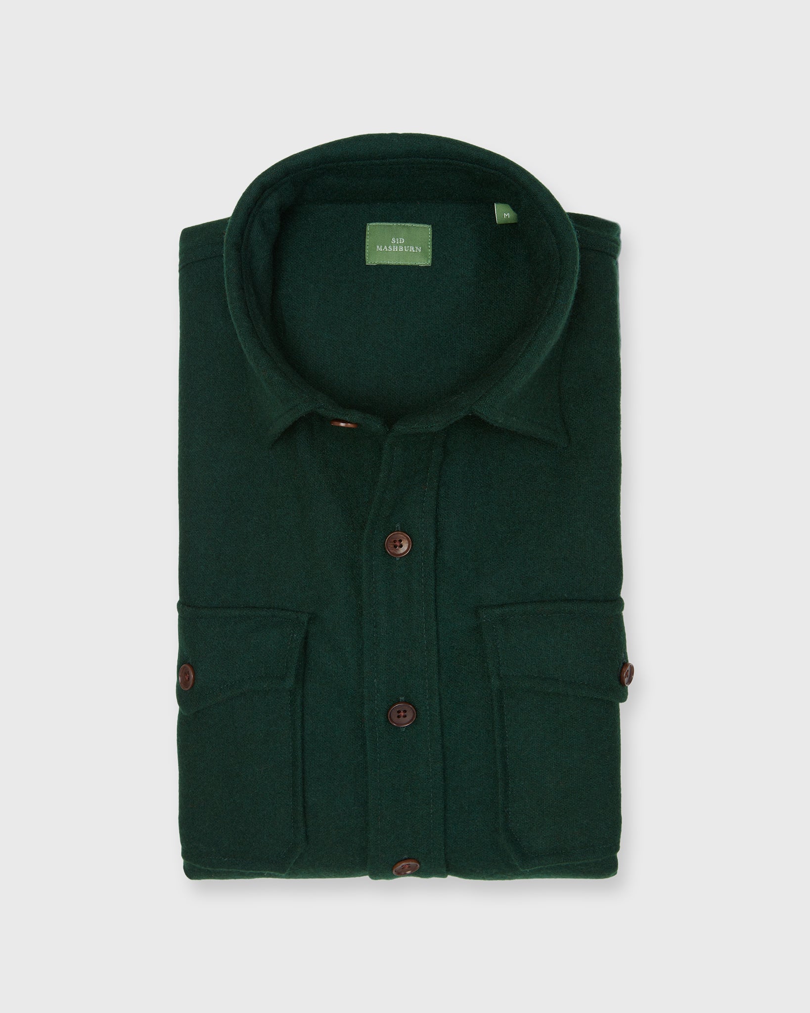 CPO Shirt in Forest Wool Melton