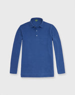 Load image into Gallery viewer, Long-Sleeved Polo in Heathered Ink Pima Pique
