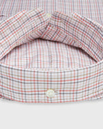 Load image into Gallery viewer, Button-Down Sport Shirt in Bone/Coral/Olive Tattersall Twill
